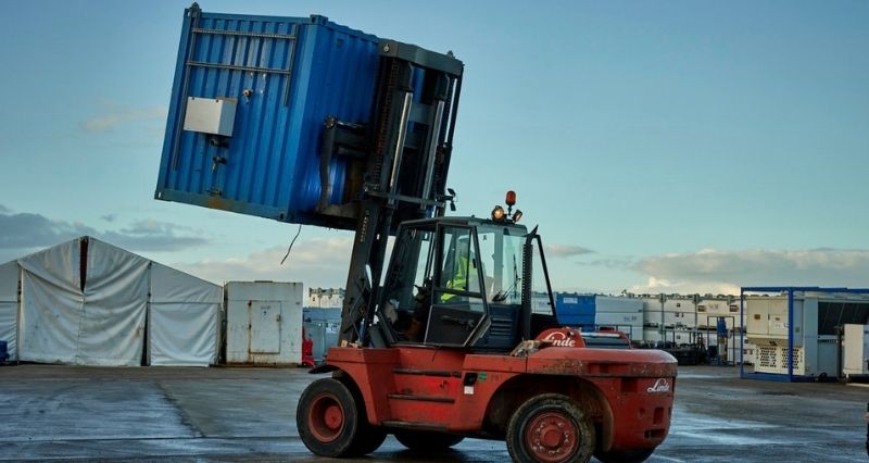 CRS packaged chiller on site