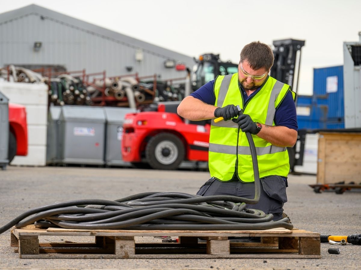 CRS engineer working in Andover yard