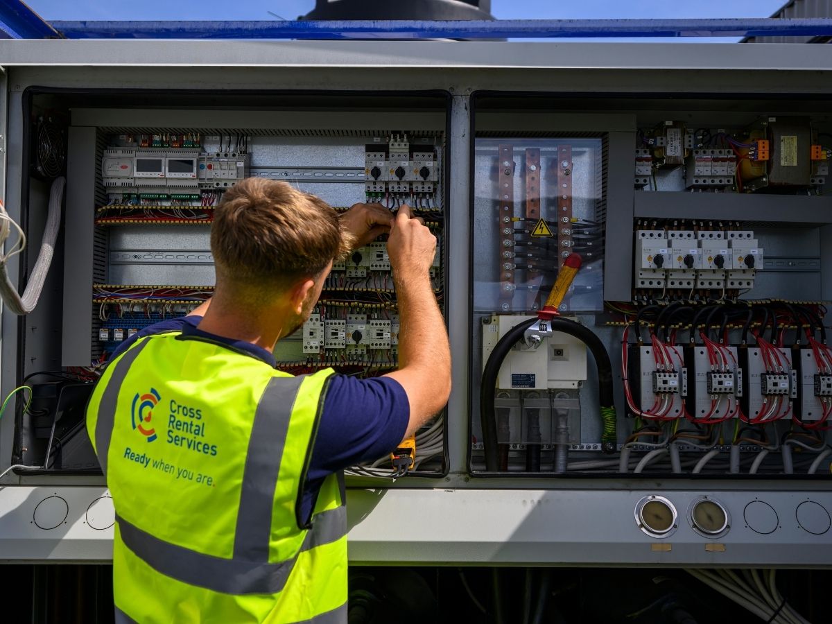 CRS packaged chiller on site