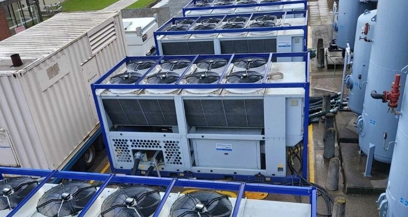 Generator hire onsite for pharma cooling