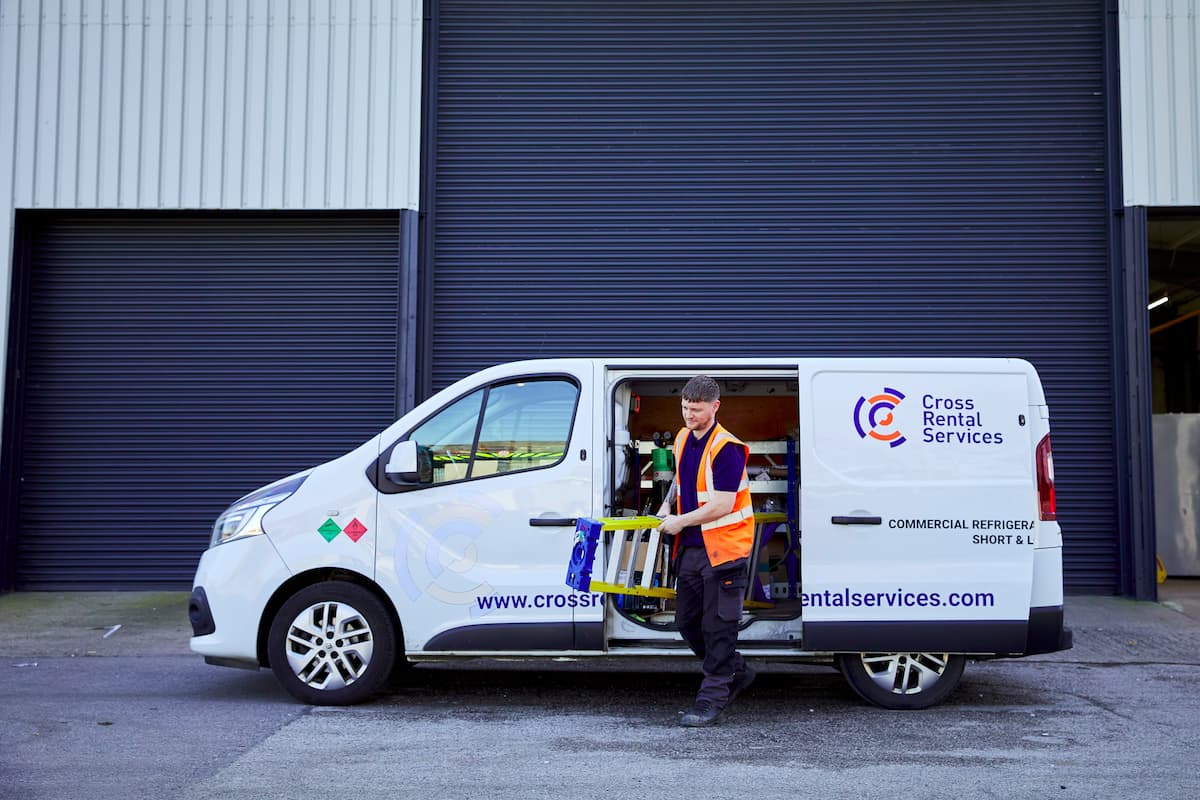 CRS packaged chiller on site