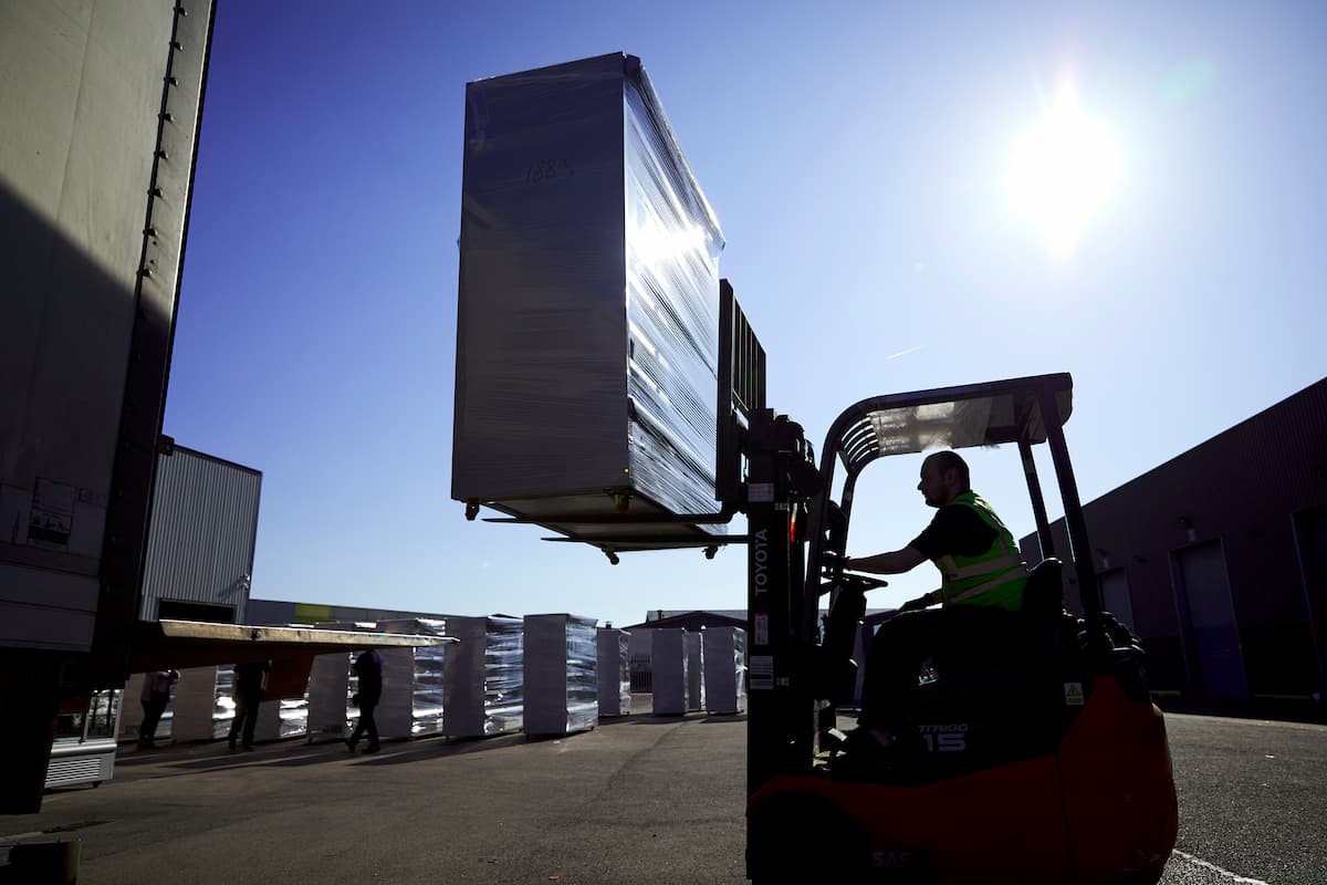 CRS packaged chiller on site