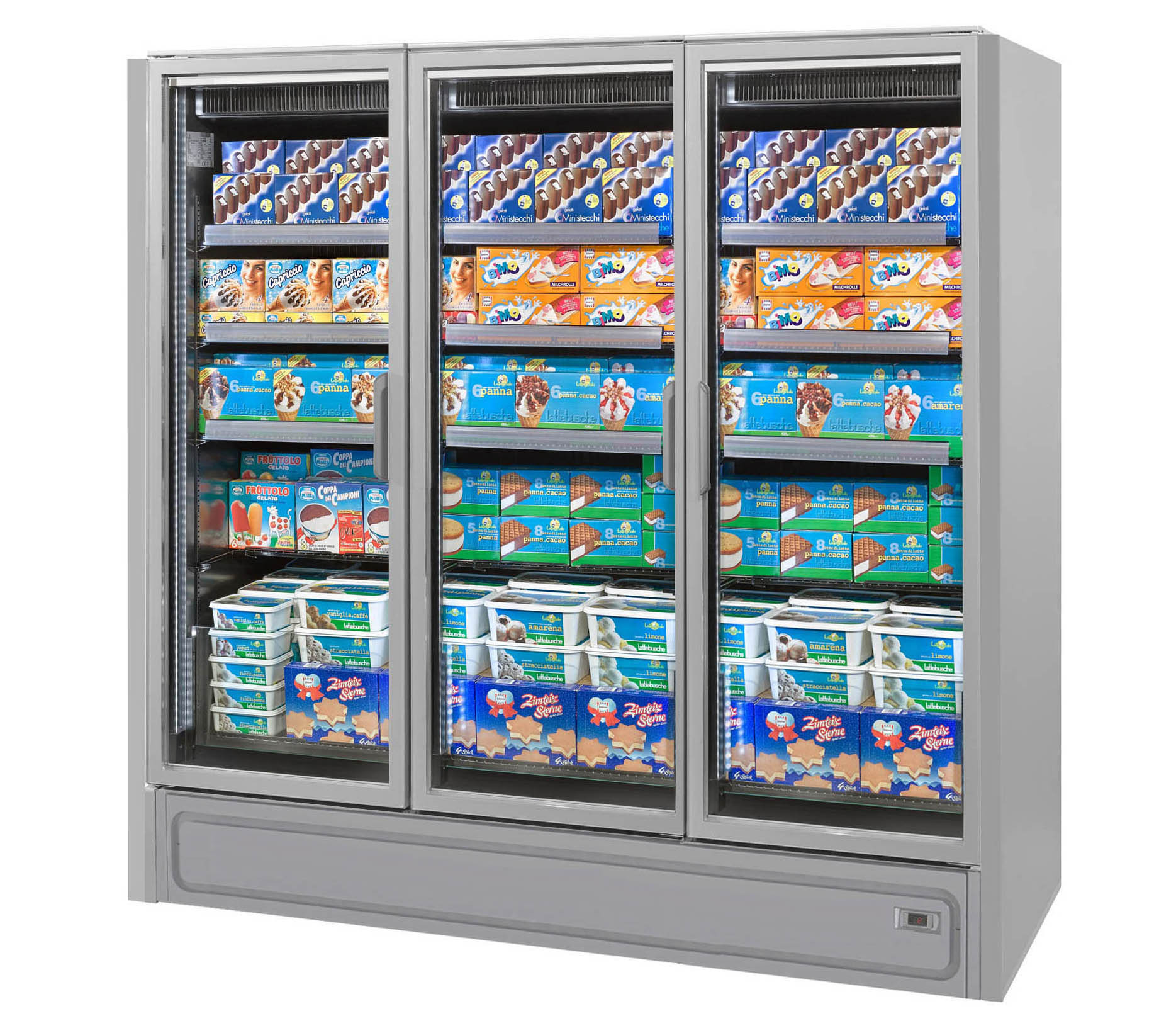Valzer Glass Door Freezer - 3 Door